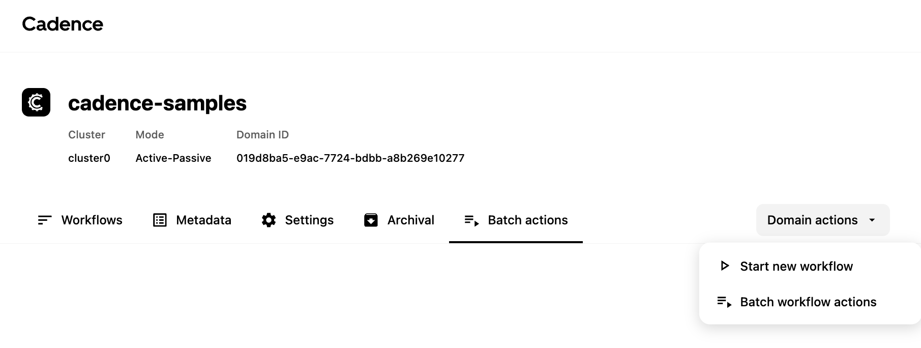 Access to Batch Actions